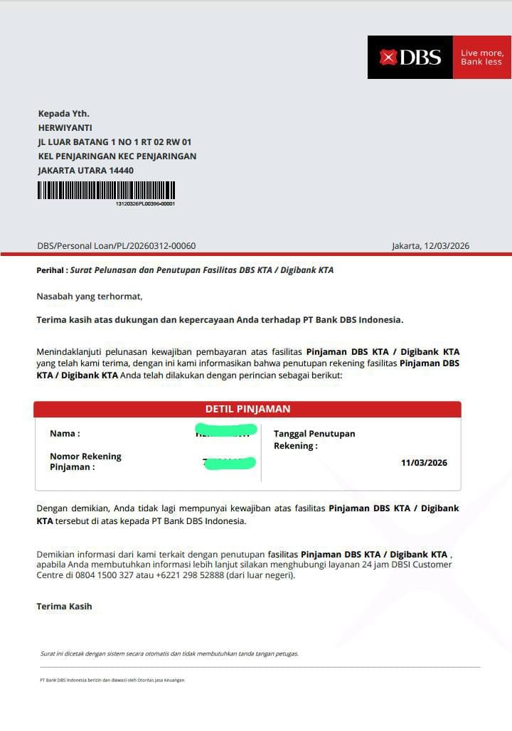 Surat Keterangan Lunas 5